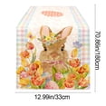 thumbnail image 3 of Horivan 1 Counts Easter Bunny Table Runner Polyester Lace Tablecloth for Dining Room Decor Spring Holiday Party Decoration Bohemian Home Table Setting, 3 of 6