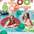 thumbnail image 5 of Hengguang 4 Pack Inflatable Pool Swimming Rings with Beach Ball, Inflatable Pool Floats for Kids Adults, 32.68'' Fruits Pool Floaties Rings Tube Toys for Summer Beach Water Float Party, Swimming Pool, 5 of 6