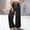 Black, variant on Pants For Women Loose Fit Printed Palazzo Pants Elastic Drawstring Waist Summer Vacation Trousers With Pockets Black XXL