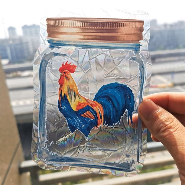 Película para ventanas Suncatcher, película para ventanas de PVC, película solar reflectante, película para ventanas de privacidad, ahorro de energía, autoadhesiva, reutilizable, para