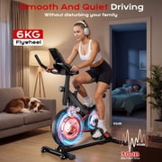 Stationary Exercise Bike, Cycling Bike for Home 265 Lbs Weight Capacity, Comfortable Seat Cushion and LCD Monitor
