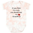 thumbnail image 3 of Inktastic If You Think I'm Cute You Should See My Grandma Boys or Girls Baby Bodysuit, 3 of 5