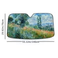 thumbnail image 4 of Awypu Car Sun Shade Windshield Flowers Trees Blue Sky Spring Front Window Sun Shade for Vehicle SUV Truck Protector 55.12*29.92 in, 4 of 7
