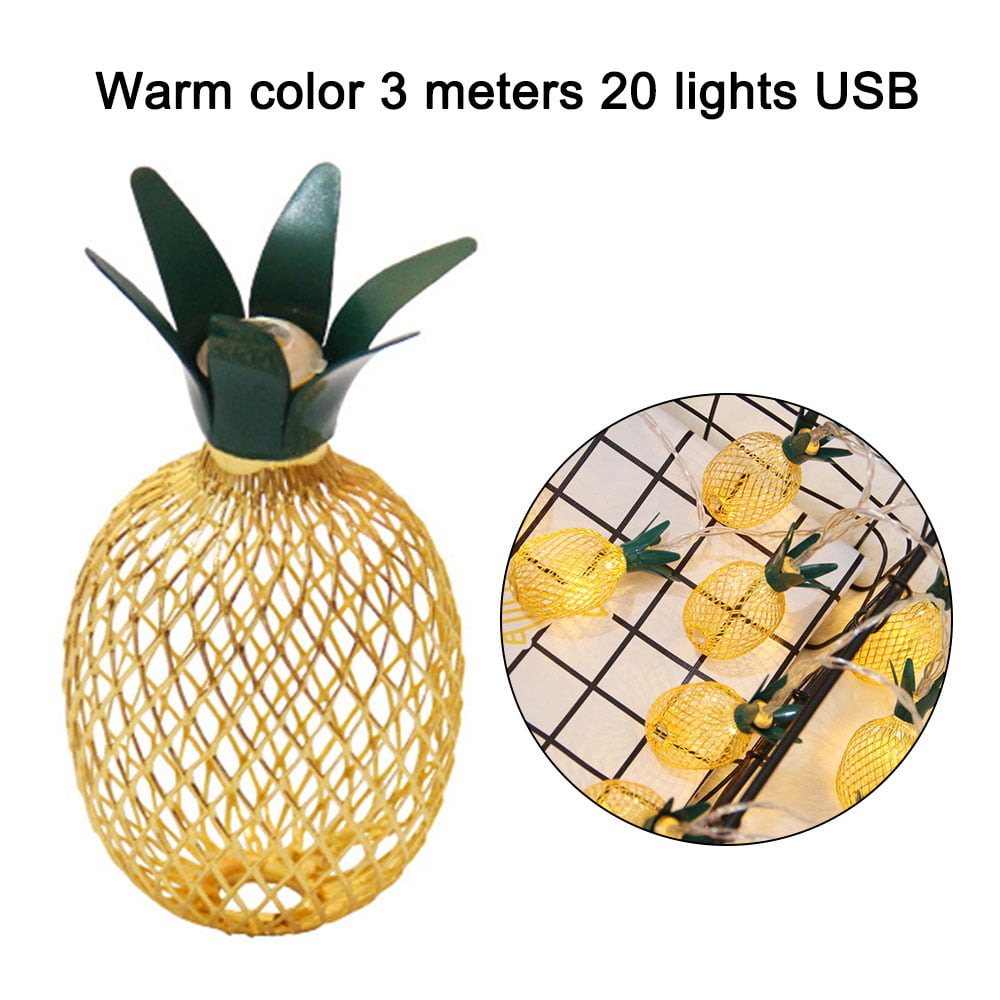 LED Vintage Pineapple String Fairy Light Garden Christmas Tree Party Decoration 
