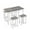 Gray, variant on UHOMEPRO Counter Height Table Set of 5, Breakfast Bar Table and Stool Set, Modern 5 Piece Dining Table Set with 4 Stools, Rectangle Pub Table Set for Kitchen Apartment Bistro, Space Saving, Gray