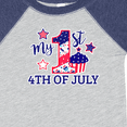 thumbnail image 4 of Inktastic My 1st 4th of July with Stars and Cupcake Boys or Girls Baby Bodysuit, 4 of 5
