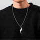 thumbnail image 1 of Jeshayuan Geometric Lightning Pendant Box Chain Necklace Minimalism Stainless Steel Long Chain Necklace Fashion Jewelry, 1 of 5