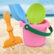 thumbnail image 3 of Juego de 4 herramientas ecológicas para excavar arena con balde: juguetes de playa seguros y divertidos para la interacción entre padres e hijos, la coordinación mano-ojo y el juego con agua en, 3 of 7