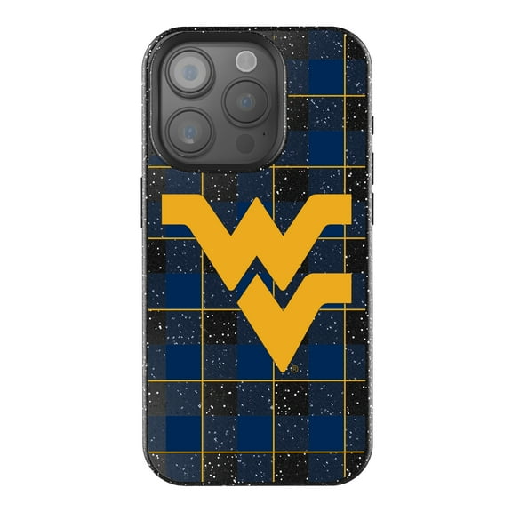 Keyscaper West Virginia Mountaineers Plaid Bling iPhone Case