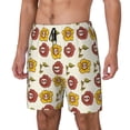 thumbnail image 2 of Fotbe Sunflowers And Skull Men’s Swim Trunks Quick Dry Swim Shorts Board Shorts with Mesh Lining-Small, 2 of 9