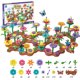 thumbnail image 4 of Juego de bloques de construcción para niños | ZJT250119848 Juguetes multicolores para jardín de flores, 272 piezas de plástico ABS | Rompecabezas educativo STEM para niños a partir de 3 años | Desarr, 4 of 5