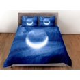 thumbnail image 3 of Luna creciente Noche Edredón Set Colcha de colores, dormitorio ropa de cama con, 3 of 4