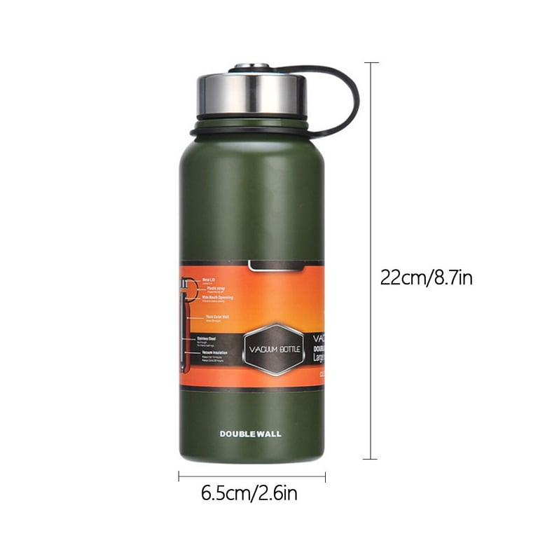 SUPKIT Coffee Thermos Stainless Steel Thermos with Cup Thermal Flask Water  Bottle Keep Hot & Cold for Hours, Vacuum Insulated Cup Perfect for Biking