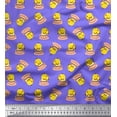 thumbnail image 1 of Soimoi Moss Georgette Fabric Cup,Plate & Chick Cartoon Printed Craft Fabric by the Yard 42 Inch Wide, 1 of 3