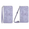 thumbnail image 3 of Dteck Crossbody Wallet Case for Samsung Galaxy A13 5G, PU Leather Butterfly Embossed Magnetic Folio Flip Stand Cover Handbag with Shoulder Strap Lanyard Wristlet for Samsung Galaxy A13 5G,Purple, 3 of 8