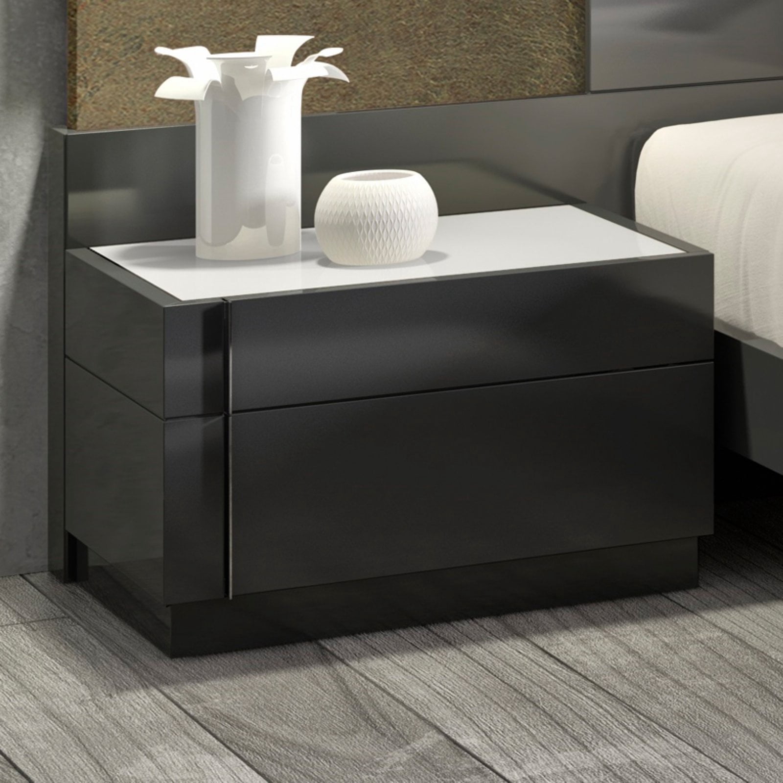 J&M Furniture Braga 2 Drawer Nightstand