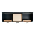thumbnail image 5 of Ariel Hepburn 67 Inch Double Oval Sink Vanity With Carrara White Marble Countertop With 0.75 Edge In Midnight Blue, 5 of 10