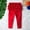 Red, variant on RTKFRFLM Little Girls Ruffle Trim Leggings Solid Color Stretchy Base Layer Pants Red 0-6 Months