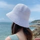 thumbnail image 5 of Sombrero de paja para el sol, sombrero de pescador tejido, sombrero de playa, gorra plegable, gorras de verano, sombrero de pescador para mujer, 5 of 5