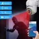 thumbnail image 5 of Sjrohe Cámara De Seguridad De 360° 1080p Wifi Hd Con Alarma Dpb10 Con Resolución De Visión Nocturna Incluida Blanca, 5 of 8