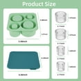 thumbnail image 2 of VacYaYaIce Ice Cube Tray with Lid for 20-30-40oz Tumbler Cup,Large Silicone Ice Mold ,Chilling Cocktails,Whiskey,Drinks,Coffee,Tea(Green), 2 of 5