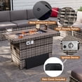 thumbnail image 3 of Sunmthink 8 Pcs Patio Conversation Sets with Fire Pit Table,Outdoor Funituire Sets,Gray, 3 of 8
