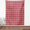 thumbnail image 4 of Ambesonne Floral Fabric by the Yard Upholstery, Colorful Poinsettia Flowers, 3 Yards, Dark Pink Quartz and Indigo, 4 of 5