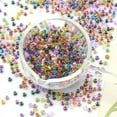 thumbnail image 3 of Nvzi piezas de 4 mm hechas a mano DIY hilo de cuentas de vidrio teñido núcleo de color morado oscuro material de cuentas de arroz cuentas sueltas pulsera pendientes accesorios, 3 of 5