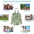 thumbnail image 5 of Lsque Cute Frog Patten Youth Hoodie Sweatshirt Pullover with Kangaroo Pocket Boys and Girls Hoodie Warm Hoodie for Kids-Medium, 5 of 6