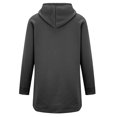 thumbnail image 5 of Women Hoodies Dress Hooded Football Mom Shirts Lounge Daily Shirts Athletic Sweatshirt Work Split Hem Clothes Workout Tops Fall Outfits Tunic Tops Fitness Clothing Going Out Tops Sweaters Hoodies, 5 of 6
