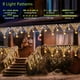 thumbnail image 4 of Fiudx Luces Navideñas, Guinarda de Luces Led con Brillo Festivo, Decoración de Exteriores de Bajo Consumo, Cortina de 8 Modos, para Patio, Decoración Navideña, Ambiente Blanco Cálido., 4 of 7