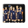 thumbnail image 1 of Monedero corto de piel con doble pliegue Haikyuu, 1 of 2