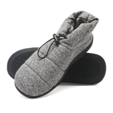 

Hanes Mens Slipper Boot House Shoes with Memory Foam Indoor/Outdoor Sole