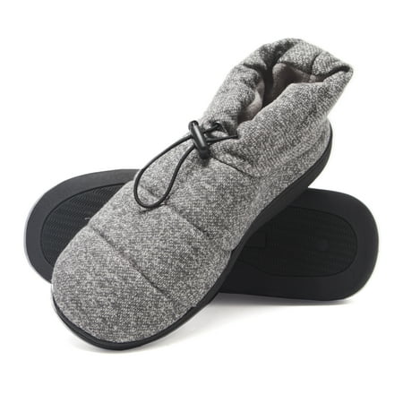 Hanes Men's Slipper Boot House Shoes with Indoor Outdoor Memory Foam Odor Protection Fresh IQ