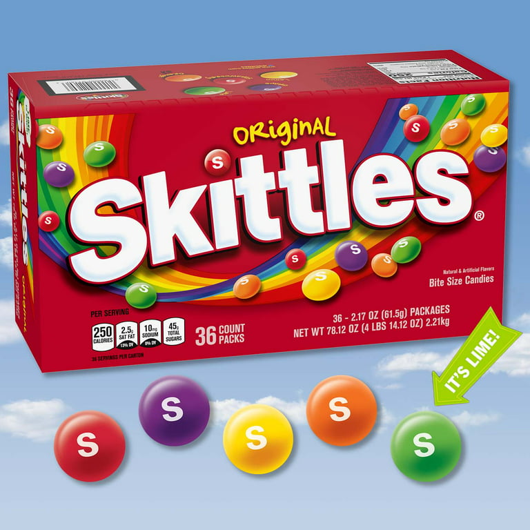 Skittles Original 2.17oz Bag or 36 Count Box