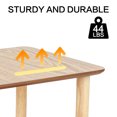 thumbnail image 4 of Fionafurn 15.7"x15.7" Modern Side Accent, Double Layered Wooden End Table for Bedroom Living Room Balcony Yard Natural, 4 of 6