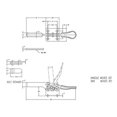 thumbnail image 4 of 4 Pcs -201B Pinces à Bascule à Dégagement Rapide pour Outil à Main Capacité de Charge 90Kg/198Lbs, 4 of 7