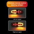 thumbnail image 4 of TFixol Wireless Remote Control Bike Tail Light with Turn Signals, USB Rechargeable, Waterproof, 3 Light Modes, Black/Silver, Easy Installation for Night Cycling Safety, 4 of 7