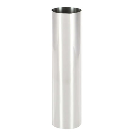 Stainless Steel Vase - Decmode Industrial 16 Inch Stainless Steel Cylinder Vase, Silver
