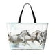 thumbnail image 2 of Fotbe Running White Horses Bolsa de Viaje para Playa - Resistente al Agua, Bolsa Tote de Gran Capacidad y Ligera con 7 Bolsillos para Mujeres y Hombres, 2 of 7