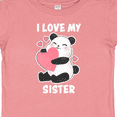 thumbnail image 4 of Inktastic I Love My Sister with Panda Illustration Boys or Girls Baby T-Shirt, 4 of 5