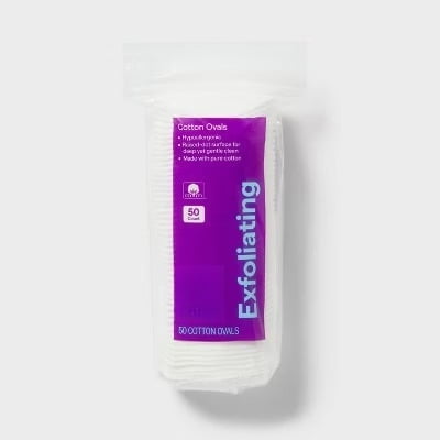Exfoliating Cotton Ovals  50ct