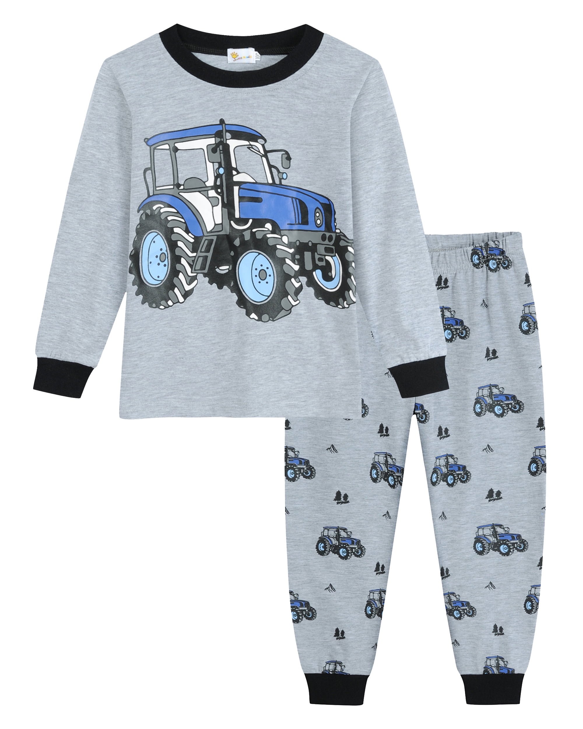 Little Hand Boys Pajamas Set For Toddler Kids Pjs Long Sleeve Sleepwear