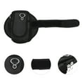 thumbnail image 3 of Unique Bargains 1 Pc Double Pocket Phone Holder Arm Bands for Hiking Gym Black Neoprene, 3 of 4