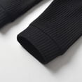 thumbnail image 6 of Newborn Baby Boy Clothes Long Sleeve Romper Solid Pants Outfits Set Black 9-12 Months, 6 of 6