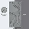 thumbnail image 6 of 4W Wide Yoga Mat, Extra Large 35" x 72" Pilates Matt, 10mm Thick Non Slip Mat, TPE Tear-Resistant Exercise Mats for Home Workouts (Grey), 6 of 8