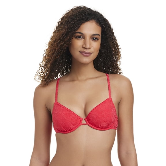 Jessica Simpson Women's Jacquard Bikini Top, Sizes XS-2XL