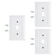 thumbnail image 5 of 3 cubiertas para tomacorrientes eléctricos, accesorio para tomacorriente de pared exterior, placa de tomacorriente 3 agujeros blanco, 5 of 9