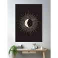 thumbnail image 2 of Bloom Theory Abstract Moon Burst Poster Wall Art, Modern Wall Decor, 12x18 UNFRAMED, 2 of 3