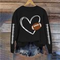 thumbnail image 3 of Oversized Sweatshirts for Women Lightweight Casual Pullover Crew Neck Tops Fashion Cute Print Long Sleeve Sweatshirt, 3 of 6